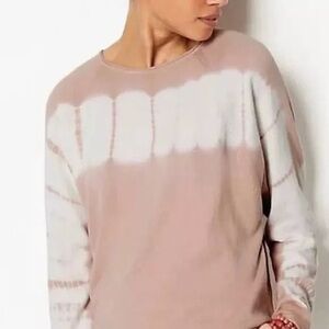 Pure Jill tie-dye pink/cream sweater in size XL